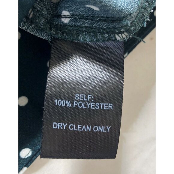 Lulus Polka Dot Long Sleeve Crop Top Womens M Green Long Sleeve St Patricks Day - Picture 4 of 7